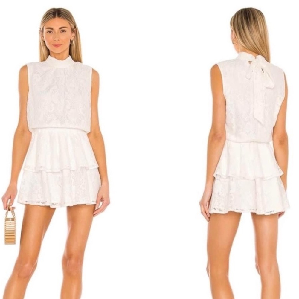 NWT Yumi Kim Kiss Me White Lace Mini Dress Size Small